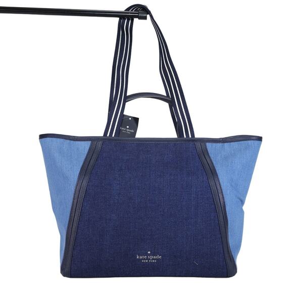 kate spade Handbags - Kate Spade Rosie Large Tote - Two-Tone Denim - NWT